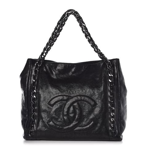 chanel caviar modern chain tote